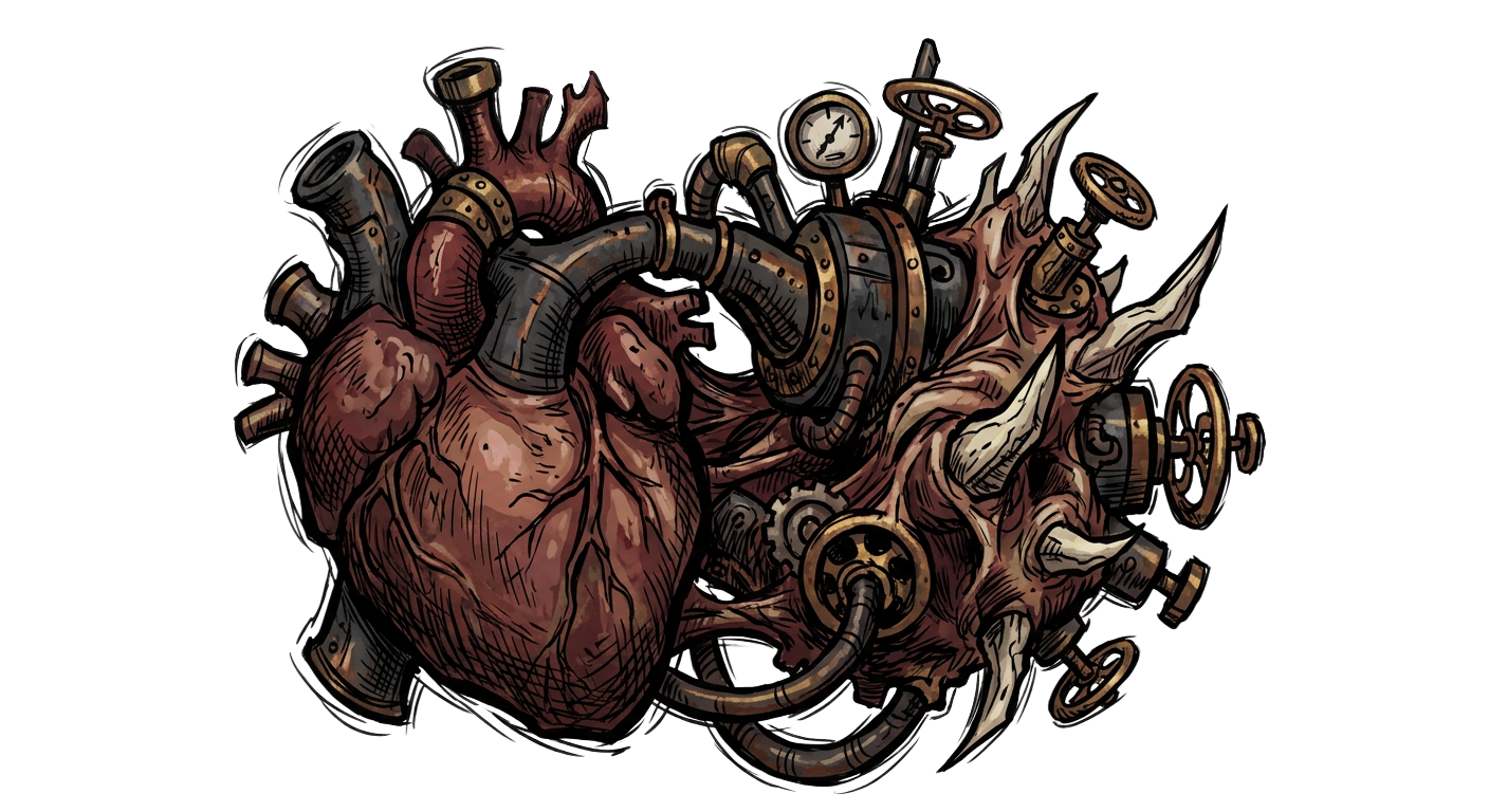 Mechanical heart specimen